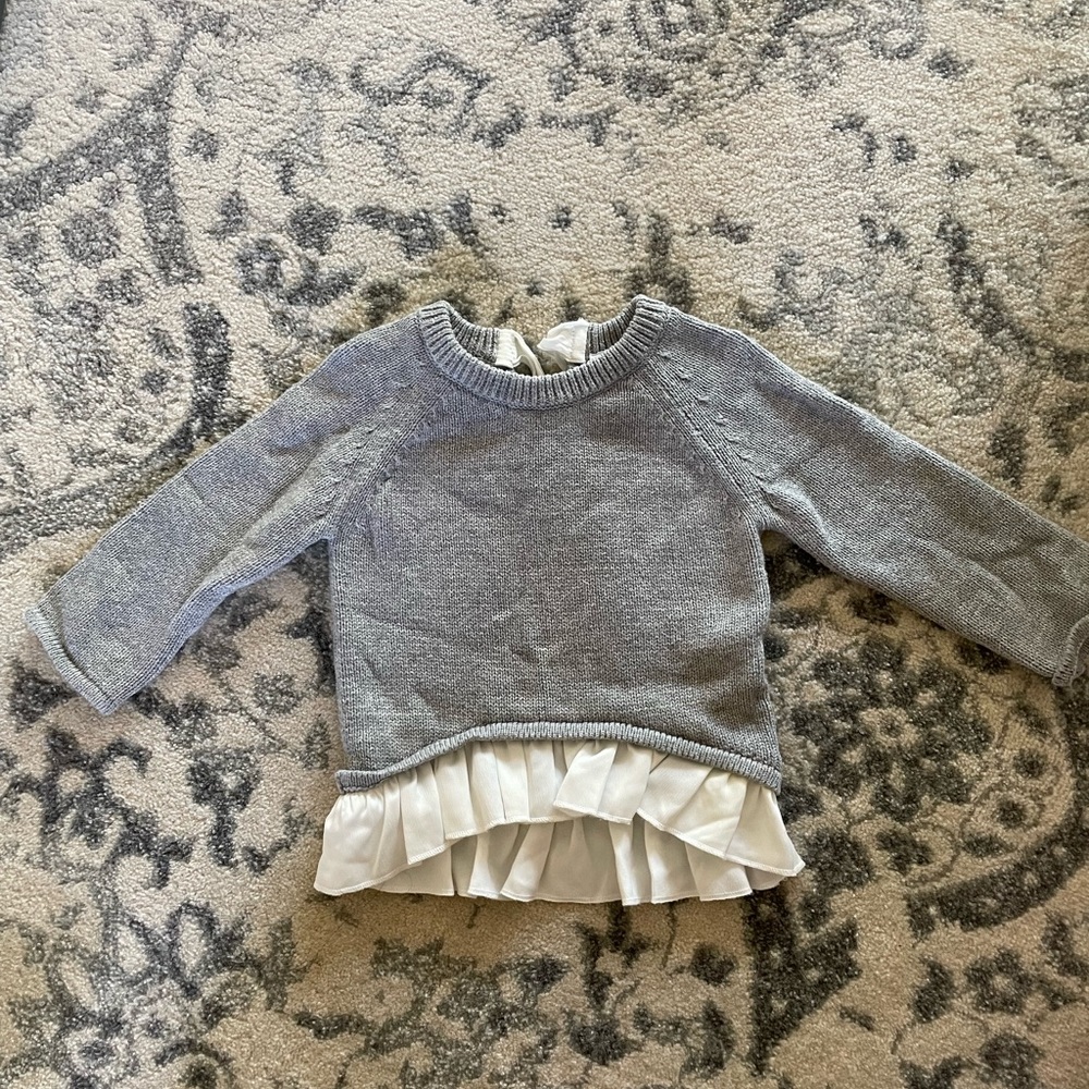 Jamie Kay ruffle sweater with bow detail